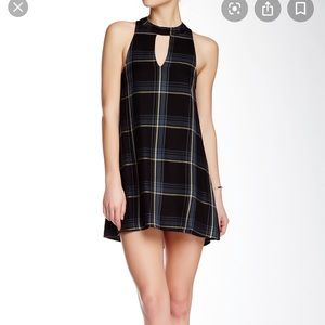 Plaid Tank Top dress with keyhole